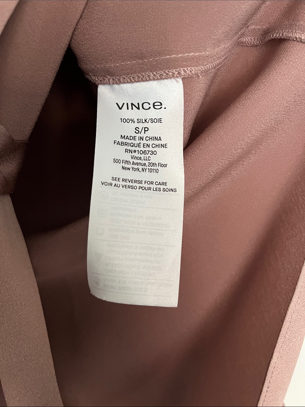 Vince Silk Blouse/ Shirt — Small - Picture 4 of 4